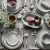 Staub Ceramic Dinnerware 4-pc 5-inch Cereal Bowl Set - White Truffle Perspective: top
