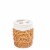 Bathroom Toothbrush Holder Woven Rattan Brown Hana 701036 Perspective: top