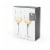 Viski Raye Crystal Angled Chardonnay Glasses Perspective: top