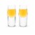 Viski Raye Crystal Heavyweight Shot 2oz Glass set Perspective: top