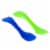 Alpine Mountain Gear Spork - Blue/Green Perspective: top