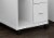 Printer Cart, Rolling File Cabinet, Mobile, Storage, Work, Laminate, White, Perspective: top