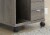 Printer Cart, Rolling File Cabinet, Mobile, Storage, Work, Laminate, Brown, Perspective: top