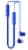 Skullcandy Jib Bluetooth Wireless Earbuds - Blue Perspective: top