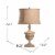 Dumont Table Lamp BROWN Resin 16.5x16.5x29.5  Farmhouse Style Perspective: top