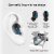 AD Q32 Hi-Fi Bluetooth 5.0 Ear-Buds w/ Noise Cancel, easy pairing & Long Battery -CHARGE CASE Perspective: top