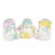 Egg Hat Bunny Figurine - Three Figurines 3.5 Inch, Polyresin - Rabbit St/3 A5088 Perspective: top