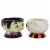 Tabletop Mummy/Frankie Snack Dish Dolomite Halloween Johanna Parker J9720 Perspective: top