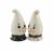 Tabletop Ghost Salt And Pepper Shakers Halloween Boo Spooky Shaker R0016 Blk/Wht Perspective: top
