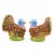 Tabletop Classic Harvest Turkey S&P Dolomite Thanksgiving Gobble Th00012 Perspective: top