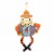 Fall Dangling Scarecrow Wood Wall Decor Sunflower Pumpkin Th00029 Perspective: top