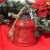 Home Decor 9.50 Inch Red Metal Bell Tin Decorate Christmas Holiday Xc423339 Perspective: top