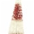 Christmas Rd/Wh Bottle Brush Tree Med Plastic Home Decor 2-Tones Xt854231 Perspective: top