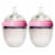 Comotomo® Baby Bottles Twin Set - Pink Perspective: top