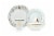 Disney Princess 16-Piece Dinnerware Set | Cinderella, Jasmine, Ariel, Belle Perspective: top
