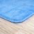 Lavish Home 2 Piece Memory Foam Striped Bath Mat Set - Blue Perspective: top