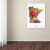 Michael Tompsett 'Minnesota Map' Canvas Wall Art 35 x 47 Inches Perspective: top