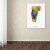 Michael Tompsett 'Vermont Map' Canvas Wall Art 35 x 47 Inches Perspective: top