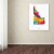 Michael Tompsett 'Idaho Map' Canvas Wall Art 35 x 47 Inches Perspective: top