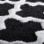 Lavish Home 67-0029-BL 24 x 60 in. 100 Percent Cotton Trellis Bathroom Mat - Black Perspective: top