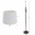 Set of 3 Metal Cage Matching Floor and Table Lamps with LED Bulbs Included Perspective: top