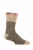 Heat Holders® Men's Lite Rowen Block Twist Crew Sock - Forest Green Perspective: top