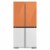 Samsung RAF18DUUCH Bespoke 4-Door Flex Refrigerator Panel - Top Panel - Clementine Glass Perspective: top