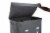 Mind Reader Double Rolling Laundry Hamper Sorter With Lid - Grey Metallic Perspective: top