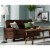 Serta Copenhagen 61 Loveseat Brown Perspective: top