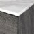 Adore Decor Micah 2 Drawer Nightstand Gray Perspective: top