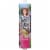 Barbie Doll Red Hair Wearing Yellow and Purple Heart-Print Dress and Platform Sneakers Perspective: top