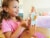 Barbie Spa Doll, Blonde, with Puppy and 9 Accessories Perspective: top