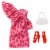 Barbie Fashion Pack of Doll Clothes, 1 Pink Heart Dress, Pink Shoes & Purse Perspective: top