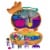 Polly Pocket Corgi Cuddles Compact with Pet Hotel Theme, Micro Polly & Shani Dolls Perspective: top