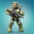 Mega Construx™ Halo® Infinite Master Chief Building Set Perspective: top