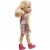 Barbie Chelsea Doll (6-inch Blonde) Wearing Skirt with Striped Print and Pink Boots Perspective: top
