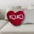 Holiday Home Valentine's XOXO Heart Pillow Perspective: top
