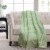 HD Oversized Christmas Throw - Embossed Green Perspective: top