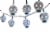 Holiday Home Halloween Day of the Dead LED Metal Lights - Dia de Los Muertos Perspective: top