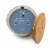 SDS for HD Designs 3 Wood Wick Candle with Logo Wood Lid Taupe Perspective: top