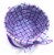HH 7in Lined Bamboo Basket - Purple Perspective: top
