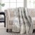 HD Oversized Christmas Throw - Gray Plaid Perspective: top