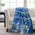HD Oversized Christmas Throw - Denim Plaid Perspective: top