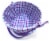 HH 8.5in Lined Bamboo Basket - Purple Perspective: top