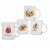 Holiday Home Glass Coffee Mug Assortment Perspective: top