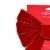 Holiday Home Velvet Bow Wreath - Red Perspective: top