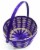 Holiday Home Easter Basket Two Tone Bamboo - Purple Perspective: top