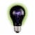Holiday Home® 75W Black Purple Halloween Light Bulb Perspective: top