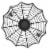 Holiday Home® Halloween Spider Web Metal Cake Stand Perspective: top