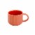 Sewing Down South for HD Designs Ribbed Ceramic Espresso Cup - Terracotta Perspective: top